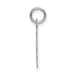 Load image into Gallery viewer, 14K White Gold Medium Script Initial Letter J Charm Pendant