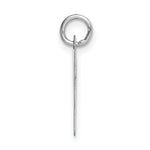 Load image into Gallery viewer, 14K White Gold Medium Script Initial Letter P Charm Pendant