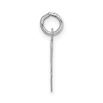 Load image into Gallery viewer, 14K White Gold Medium Script Initial Letter W Charm Pendant