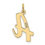 Load image into Gallery viewer, 14K Yellow Gold Large Script Initial Letter A Charm Pendant