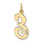 Load image into Gallery viewer, 14K Yellow Gold Large Script Initial Letter E Charm Pendant