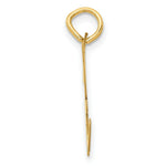 Load image into Gallery viewer, 14K Yellow Gold Large Script Initial Letter H Charm Pendant