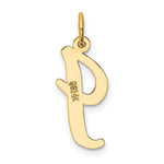 Load image into Gallery viewer, 14K Yellow Gold Large Script Initial Letter I Charm Pendant