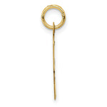 Load image into Gallery viewer, 14K Yellow Gold Large Script Initial Letter K Charm Pendant
