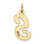 Load image into Gallery viewer, 14K Yellow Gold Large Script Initial Letter S Charm Pendant