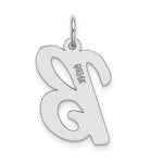 Load image into Gallery viewer, 14K White Gold Large Script Initial Letter B Charm Pendant