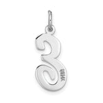 Load image into Gallery viewer, 14K White Gold Large Script Initial Letter E Charm Pendant