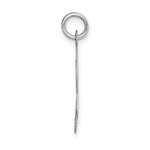 Load image into Gallery viewer, 14K White Gold Large Script Initial Letter L Charm Pendant