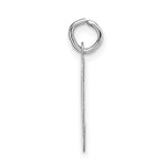 Load image into Gallery viewer, 14K White Gold Large Script Initial Letter M Charm Pendant