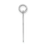 Load image into Gallery viewer, 14K White Gold Large Script Initial Letter N Charm Pendant