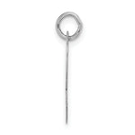 Load image into Gallery viewer, 14K White Gold Large Script Initial Letter R Charm Pendant