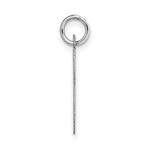 Load image into Gallery viewer, 14K White Gold Large Script Initial Letter S Charm Pendant
