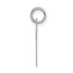 Load image into Gallery viewer, 14K White Gold Large Script Initial Letter T Charm Pendant