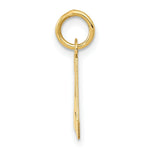 Load image into Gallery viewer, 14K Yellow Gold Small Block Initial Letter A Charm Pendant
