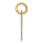 Load image into Gallery viewer, 14K Yellow Gold Small Block Initial Letter F Charm Pendant