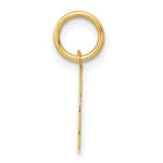 Load image into Gallery viewer, 14K Yellow Gold Small Block Initial Letter G Charm Pendant