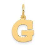 Load image into Gallery viewer, 14K Yellow Gold Small Block Initial Letter G Charm Pendant