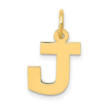 Load image into Gallery viewer, 14K Yellow Gold Small Block Letter Initial J Charm Pendant