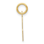 Load image into Gallery viewer, 14K Yellow Gold Small Block Initial Letter L Charm Pendant