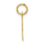 Load image into Gallery viewer, 14K Yellow Gold Small Block Initial Letter R Charm Pendant