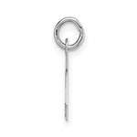 Load image into Gallery viewer, 14K White Gold Small Block Initial Letter A Charm Pendant