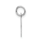 Load image into Gallery viewer, 14K White Gold Small Block Initial Letter B Charm Pendant
