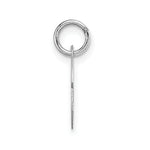 Load image into Gallery viewer, 14K White Gold Small Block Initial Letter C Charm Pendant