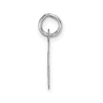 Load image into Gallery viewer, 14K White Gold Small Block Initial Letter J Charm Pendant