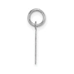 Load image into Gallery viewer, 14K White Gold Small Block Initial Letter K Charm Pendant