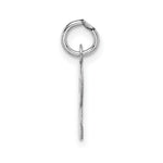 Load image into Gallery viewer, 14K White Gold Small Block Initial Letter R Charm Pendant