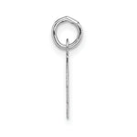 Load image into Gallery viewer, 14K White Gold Small Block Initial Letter T Charm Pendant