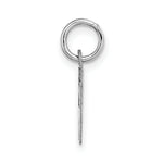 Load image into Gallery viewer, 14K White Gold Small Block Initial Letter W Charm Pendant