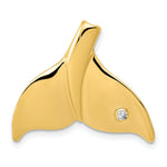 Load image into Gallery viewer, 14K Yellow Gold Diamond Whale Tail Slide
