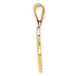 Load image into Gallery viewer, 14K Yellow Gold B Script Initial Letter Pendant