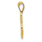 Load image into Gallery viewer, 14K Yellow Gold H Script Initial Letter Pendant