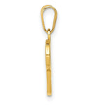 Load image into Gallery viewer, 14K Yellow Gold P Script Initial Letter Pendant