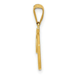 Load image into Gallery viewer, 14K Yellow Gold T Script Initial Letter Pendant