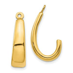 Load image into Gallery viewer, 14K Yellow Gold J Hoop Earring Jackets
