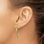 Load image into Gallery viewer, 14K Yellow Gold Peridot Post Earrings