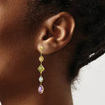 Load image into Gallery viewer, 14K Yellow Gold Muti-Gemstone Post Earrings