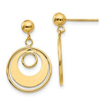 Load image into Gallery viewer, 14K Yellow Gold Circle Post Earrings