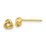 Load image into Gallery viewer, 14K Yellow Gold Polished Knot Post Earrings