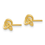 Load image into Gallery viewer, 14K Yellow Gold Polished Knot Post Earrings