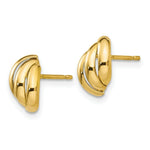 Load image into Gallery viewer, 14K Yellow Gold Polished Fancy Post Earrings