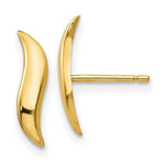 Load image into Gallery viewer, 14K Yellow Gold Polished Fancy Post Earrings