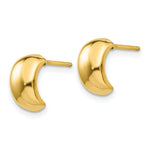 Load image into Gallery viewer, 14K Yellow Gold Polished Fancy Post Earrings 6mm width