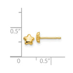Load image into Gallery viewer, 14K Yellow Gold Polished Star Post Earrings