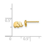 Load image into Gallery viewer, 14K Yellow Gold Polished Elephant Post Earrings