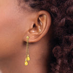 Load image into Gallery viewer, 14K Citrine Dangle Earrings