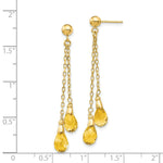Load image into Gallery viewer, 14K Citrine Dangle Earrings